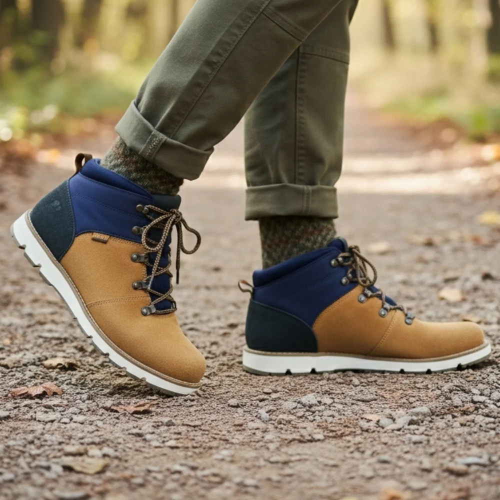 NWT Territory 10.5 Gorpcore Hiking Sport Boulder Flat Heel Lace-Up Leather Boots